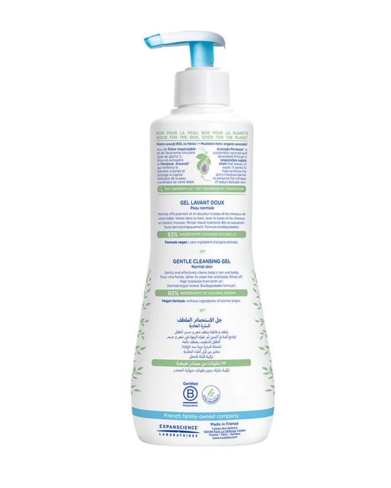 جل منظف لطيف للشعر والجسم- بحجم 500 مل