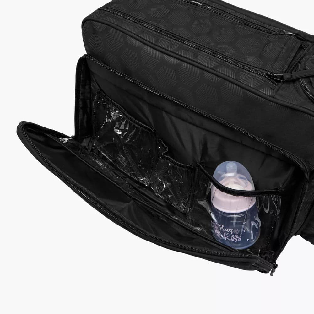 شنطة حفاضات بطبعات مع حزام قابل للتعديل