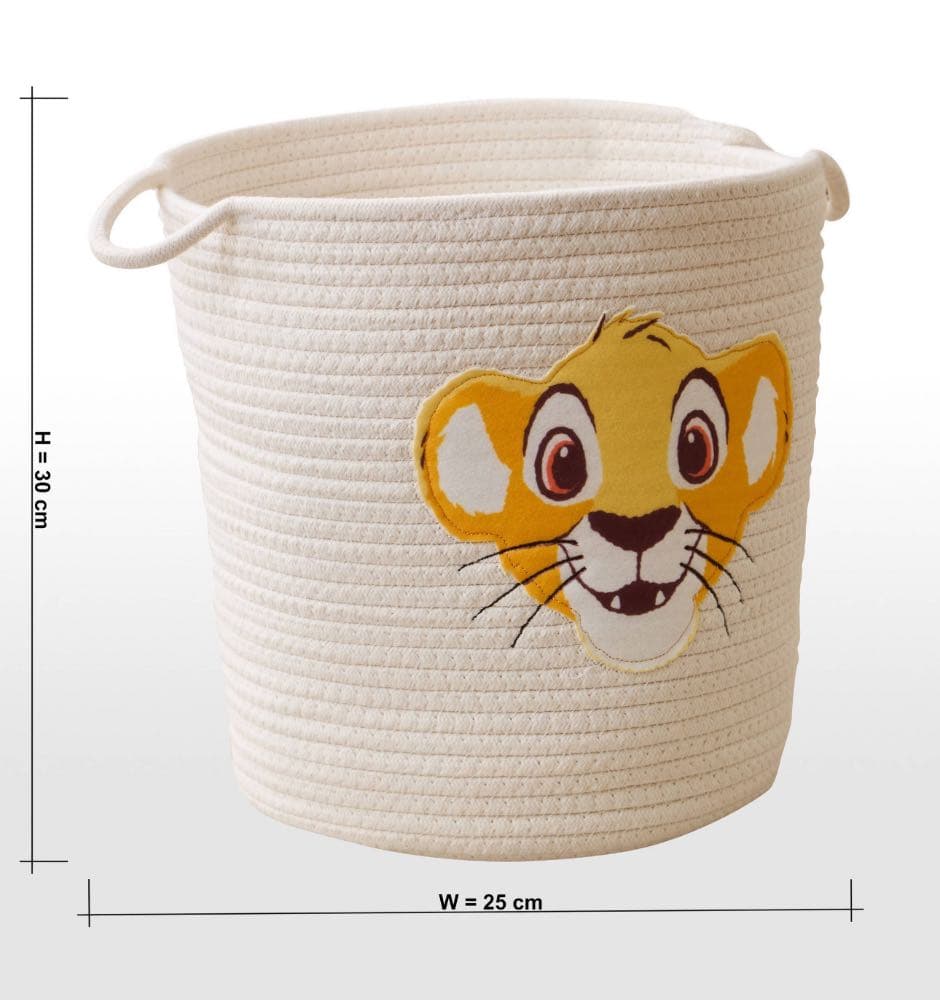 سلة تخزين بتصميم lion king