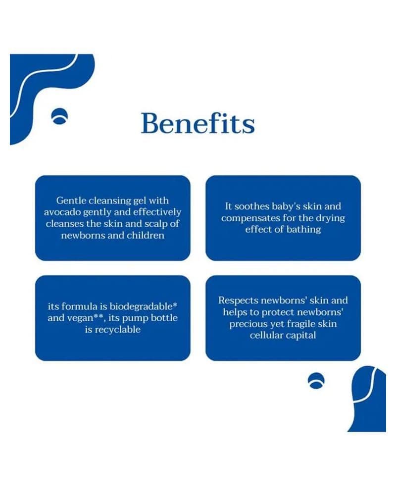 جل منظف لطيف للشعر والجسم- بحجم 500 مل