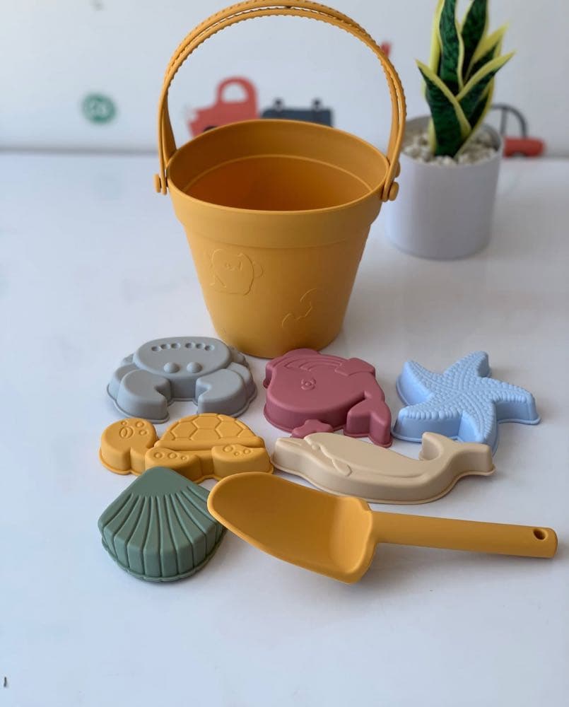 العاب البحر السيليكون - أصفر