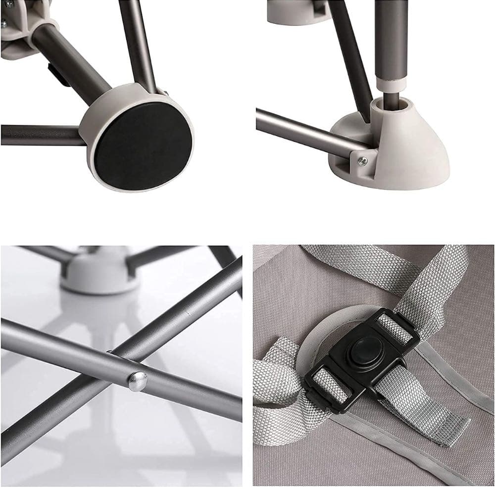 كرسي مرتفع محمول قابل للطي لتناول الطعام