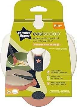 تومي تيبي- زبدية التغذية- قطعتين - غطاء وملعقة