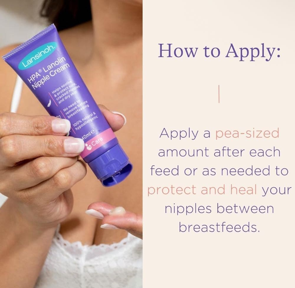 لانسينو اتش بي ايه لانولين للحلمات المتقرحة 40 مل  - lansinoh