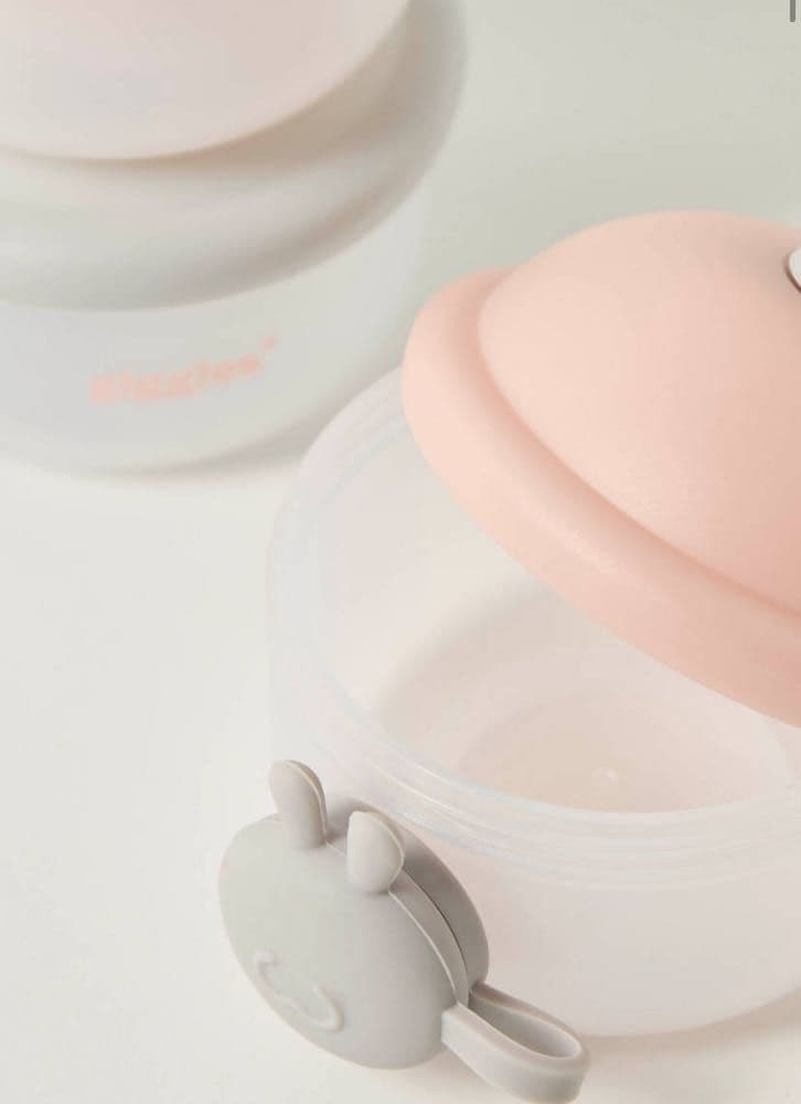 حاوية حليب مجفف سادة 3 قطع بزر وخطاف من جيجلز