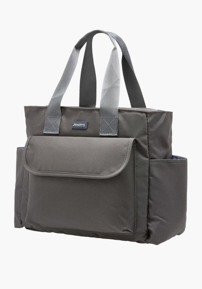 شنطة حفاضات سادة بسحّاب إغلاق ومقابض مزدوجة - حجم صغير