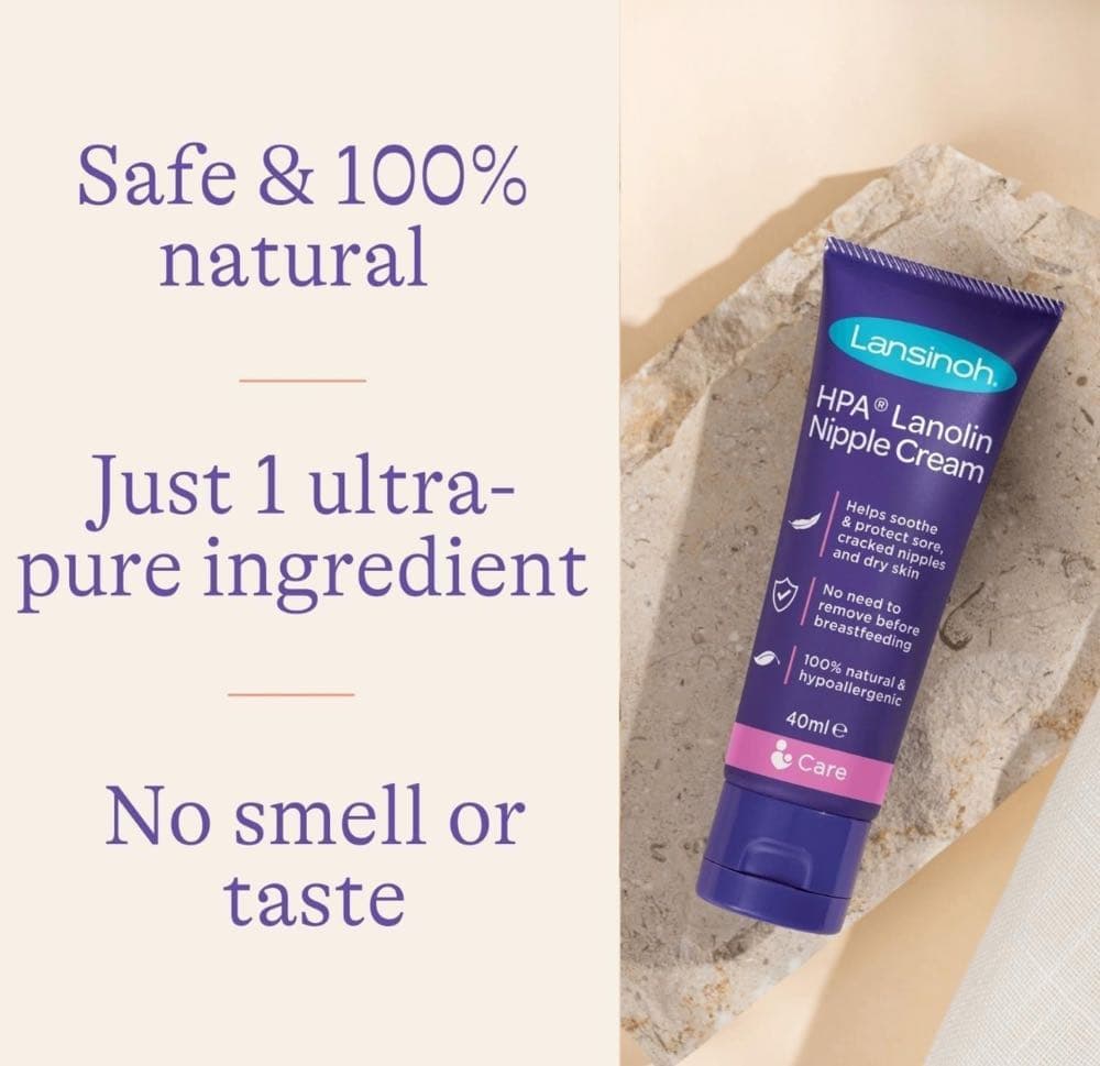 لانسينو اتش بي ايه لانولين للحلمات المتقرحة 40 مل  - lansinoh