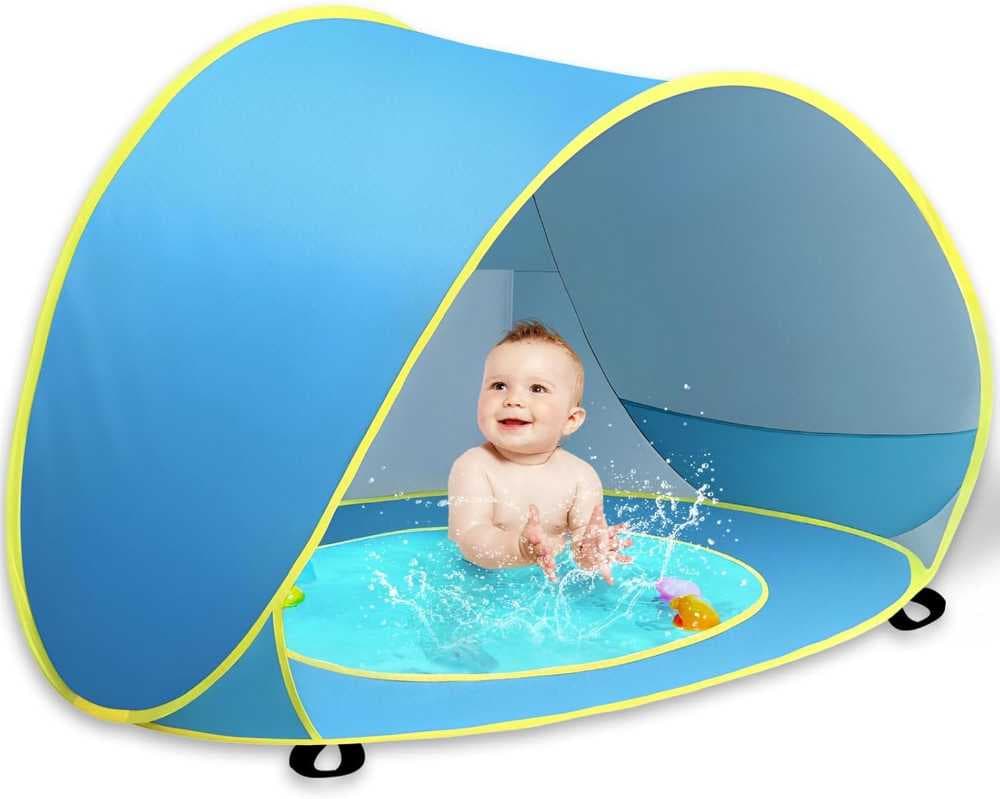 خيمة شاطئ للاطفال عامل حماية من الاشعة فوق البنفسجية 50+