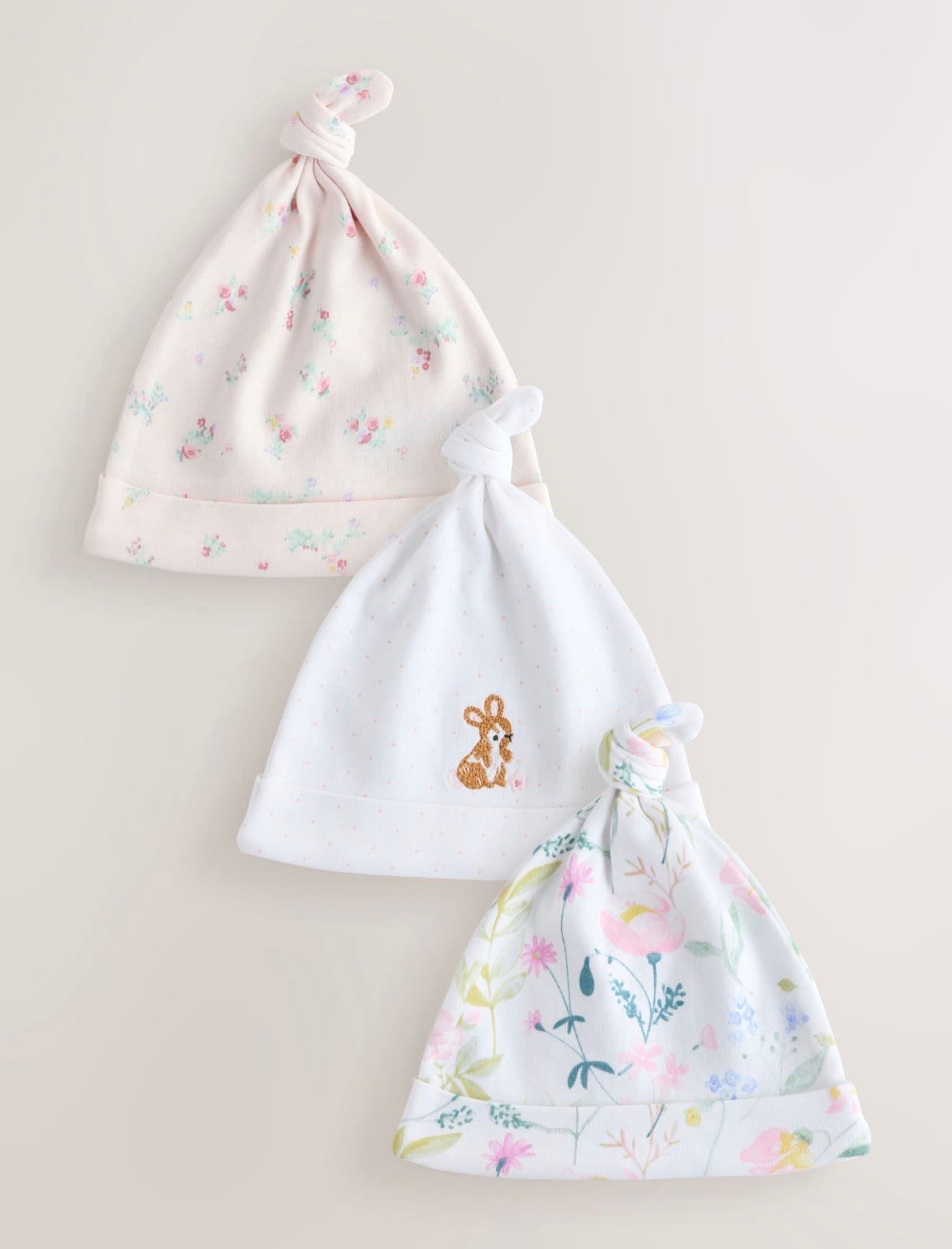 حزمة من 3 قبّعة مضلَّعة برباط عُلوي للبيبي