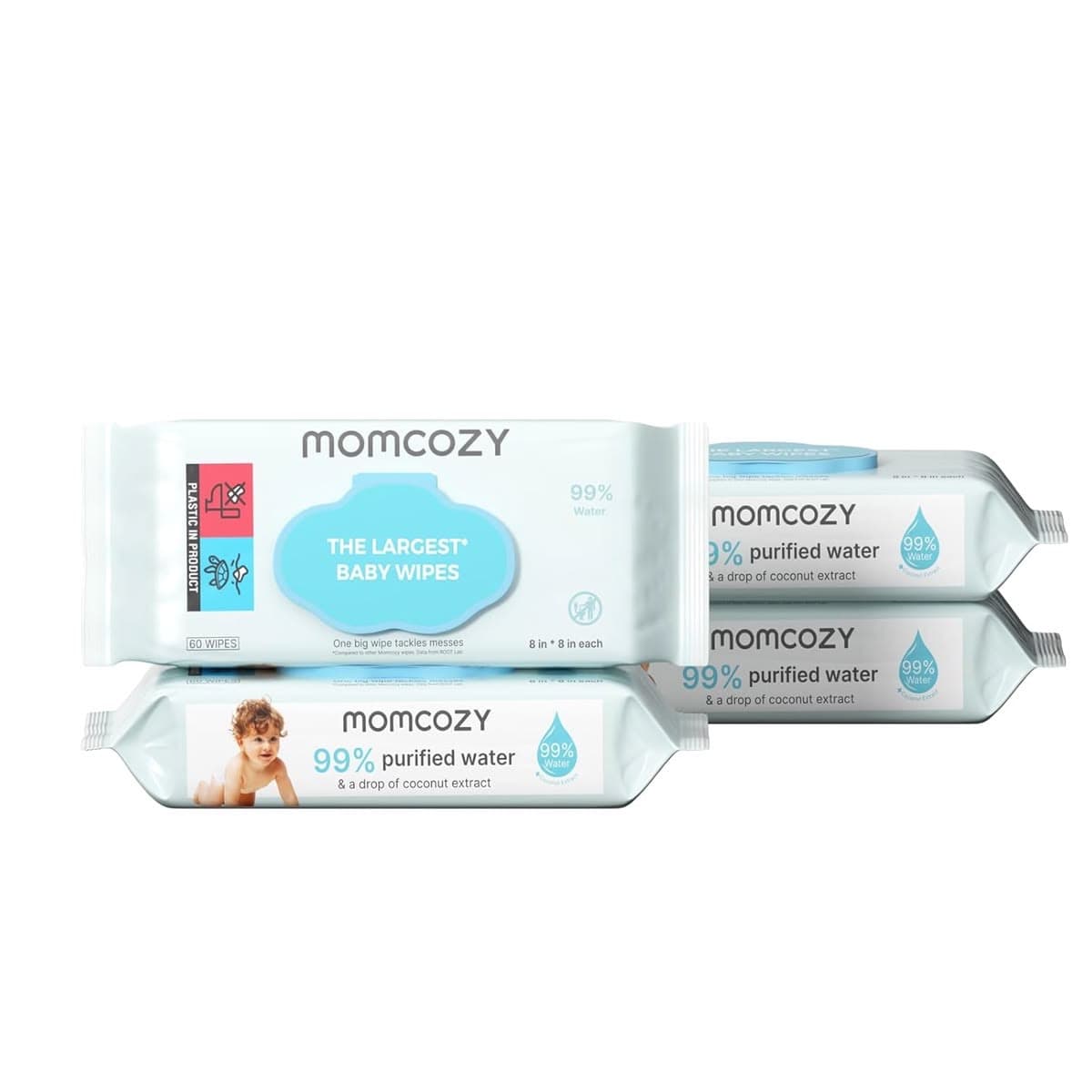 مناديل مبللة للأطفال momcozy wipes